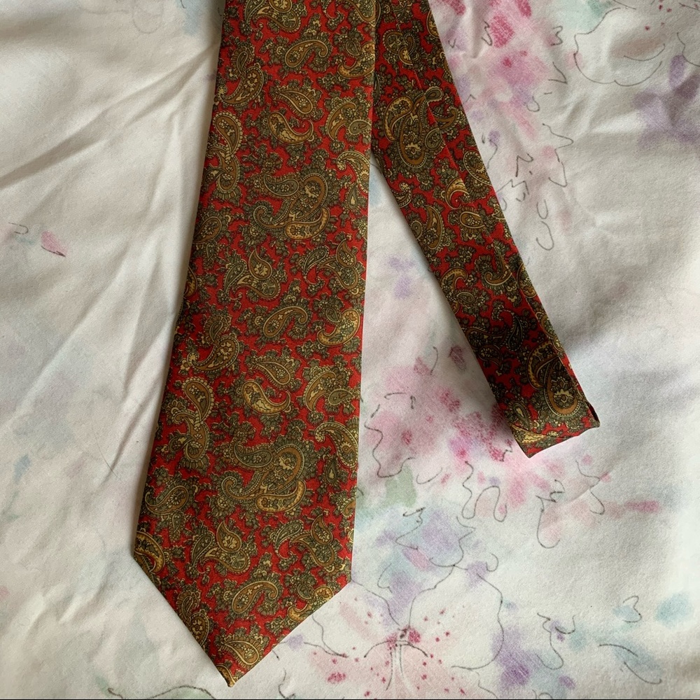 Vintage Peacock handmade tie